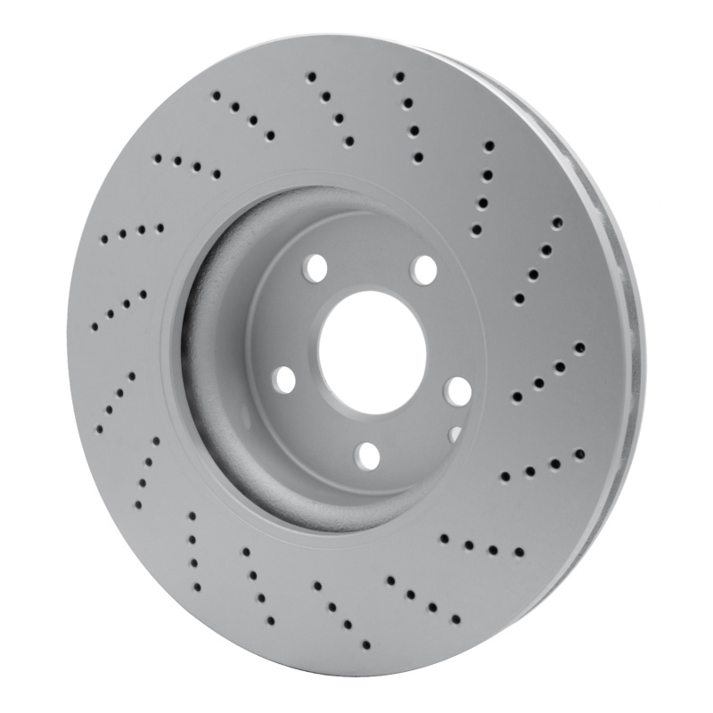 Mercedes-Benz C350 Brake Rotor (1) - Front - R1 Concepts - GEOSPEC Coated - Drilled - `08-`16